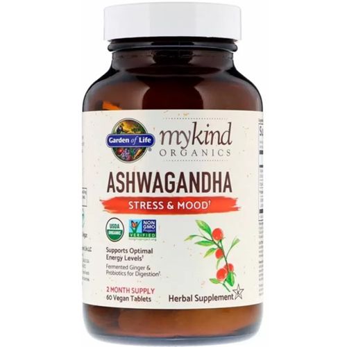 Ашваганда Garden of Life MyKind Organics Ashwagandha 60 Tabs