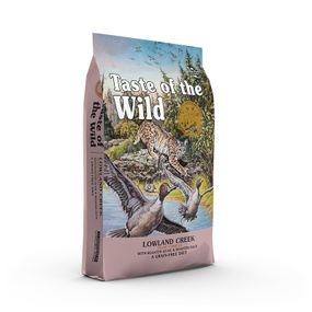 Корм Taste of the Wild Lowland Creek Feline Formula сухий з качкою та смаженою перепілкою для котів усіх вікових груп 6.6 кг