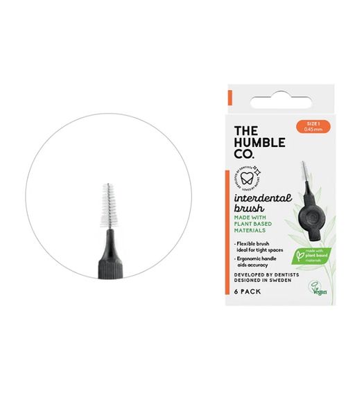 Браш інтердентальний Humble (PBID89001) з кукурудзяного крохмалю, розмір 1, помаранчевий, 6 шт.