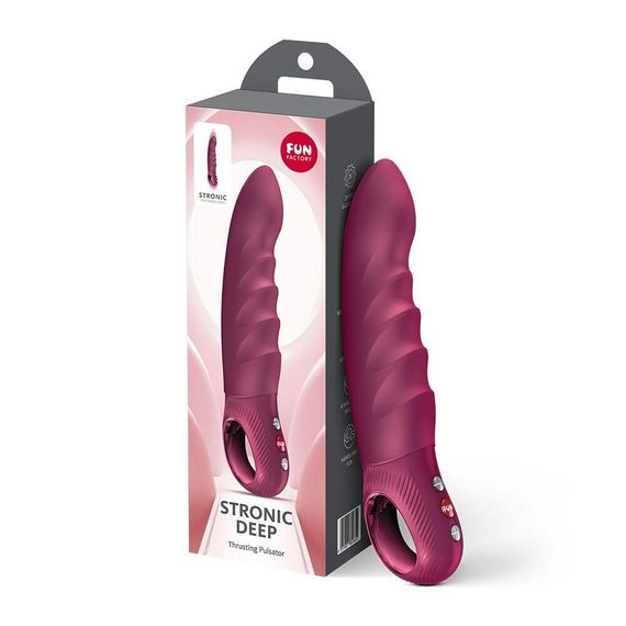 Пульсатор Fun Factory Stronic Deep, Wine Red, 8 режимов работы, перезаряжаемый Sex Aura | Зображення 9