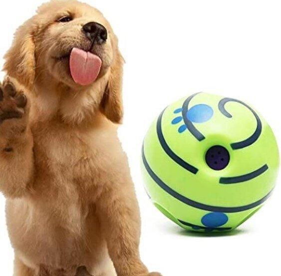 Іграшка для собак зі звуком Wobble Wag Giggle гигикаючий м'яч для гри з собакою | Зображення 2