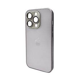 Чохол для смартфона AG Glass Matt Frame Color Logo for Apple iPhone 15 Pro Titanium Grey