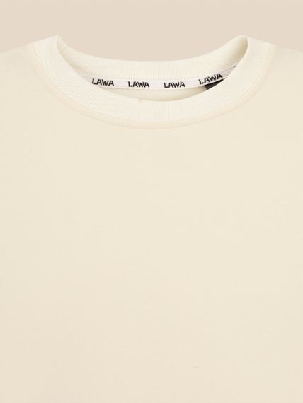 Футболка оверсайз однотонна жіноча LAWA WBC02538 XL Молочний shop (2000999638558) | Зображення 1