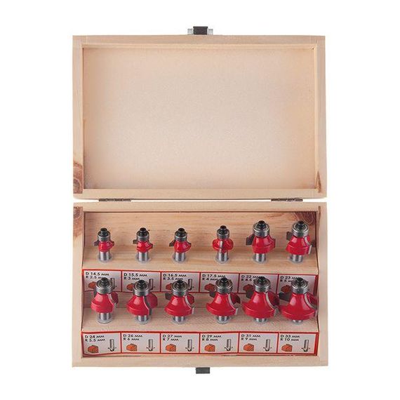 Набір фрез калювальних, 12 од. INTERTOOL HT-0077 | Зображення 1