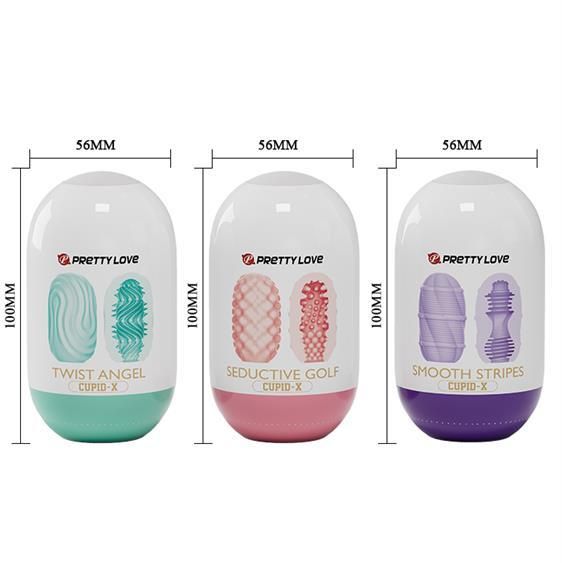 Набор мастурбаторов - Pretty Love Cupid-X Egg Set, 18 шт. sexstyle | Зображення 4