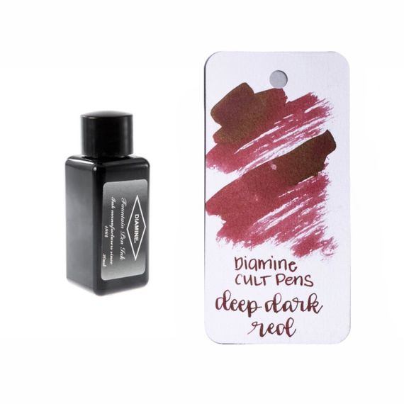 Чернила для перьевых ручек насыщенных оттенков Diamine Ink 30 Deep Dark 30мл, Deep Dark Red