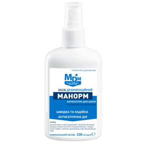 Антисептичний засіб MDM "Манорм" 100 мл блістер