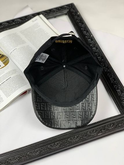 Кепка Fendi black yellow logo с018 | Зображення 3