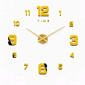 Годинник настінний діаметр 10 см круглий в стилі лофт HP-3Y-1GOLD
