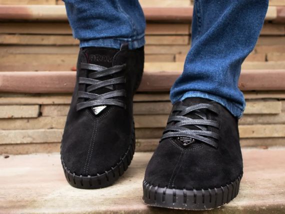 Чорні чоловічі мокасини Prime Shoes із замші 44 розмір | Зображення 4