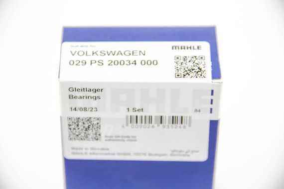 Вкладиші шатунні VW Bora/Golf/Skoda Ocravia 1.6-2.0 97-10 (STD) (к-кт), MAHLE/KNECHT (029PS20034000) | Зображення 2