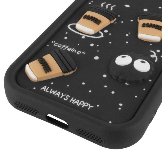 Чохол TPU Toys Case with Ears для Apple iPhone 16e (6.1") Black | Зображення 4