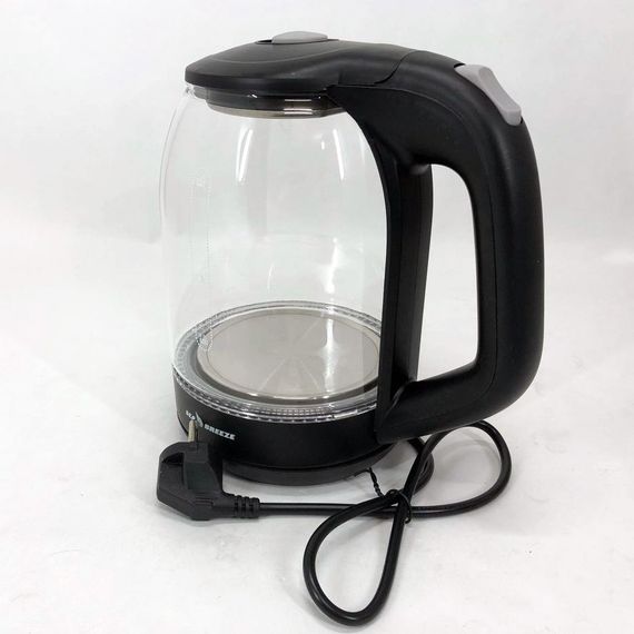 Электрочайник стеклянный Sea Breeze SB-014, 1.8 л, 1500 Вт, с подсветкой | Зображення 3
