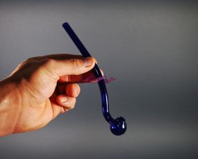 Стеклянная трубка Oil Sherlock Color Синий