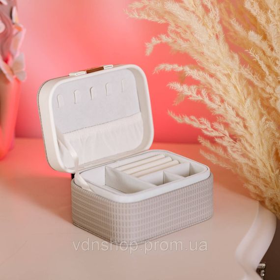 Скринька для прикрас з еко шкіри 15.5×11.5×8.5 ​​органайзер для ювелірних виробів HP-5-37BE | Зображення 4