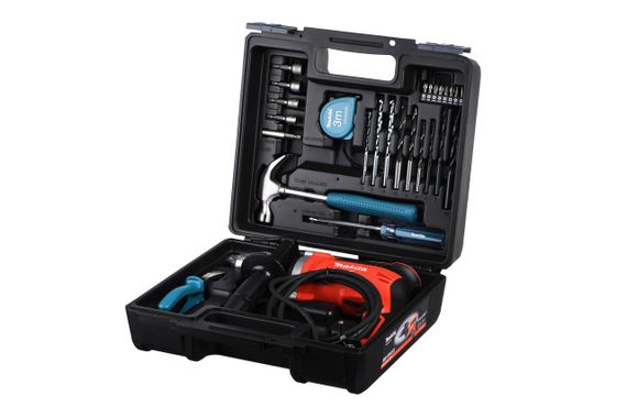 Дрель ударная Makita M8100KX2 710Вт, ЗП, 13мм + комплект ручного и расходного инструмента (M8100KX2)