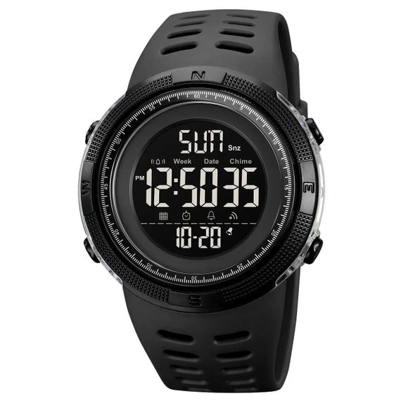 Водонепроникний чоловічий годинник SKMEI 2070BK BLACK, Водостійкий тактичний годинник, MT-399 армійський тактичний | Зображення 3