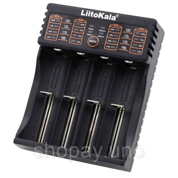 Зарядний пристрій LiitoKala Lii-402 Type-C для акумуляторів 18650, 26650, AA, AAA універсальний зарядник BR-89