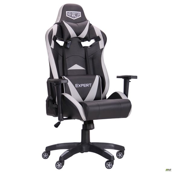 Кресло геймерское Amf VR Racer Expert Wizard черныйсерый | Зображення 9