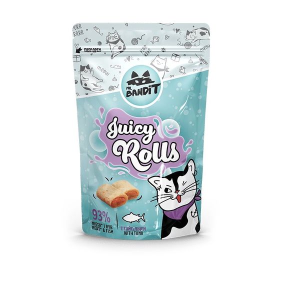 Ласощі для котів з тунцем Mr. Bandit Juicy Tuna Rolls, 40 гр