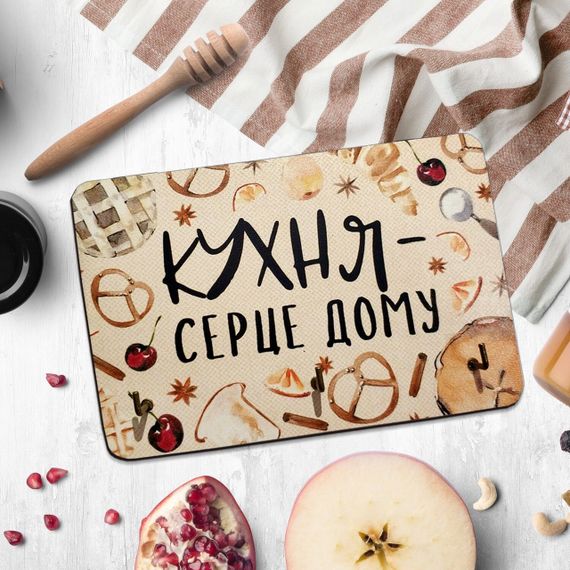 Ключница настенная Кухня - серце дому 10x15 см (KEDL_21S025) | Зображення 1