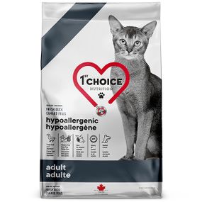 Cухий корм з качкою для котів 1st Choice Cat Adult Hypoallergenic Duck, 4.54 кг