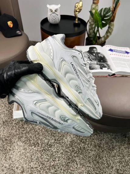 Чоловічі кросівки Lacoste L003 2K24 PRM White Silver Beige  (текстиль) A4391 43 27,5 | Зображення 6