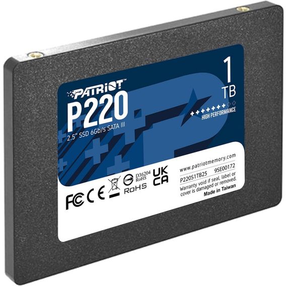 Накопичувач SSD 2.5&quot; 1TB P220 Patriot (P220S1TB25) | Зображення 2