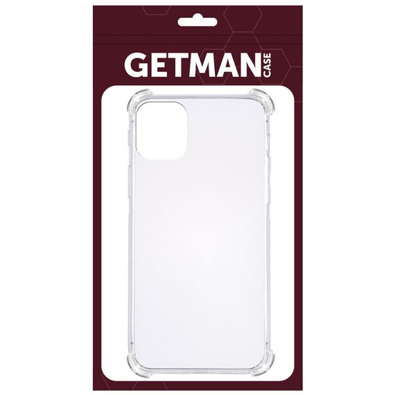 TPU чехол GETMAN Ease logo усиленные углы для Apple iPhone 11 (6.1") Бесцветный (прозрачный) | Зображення 1