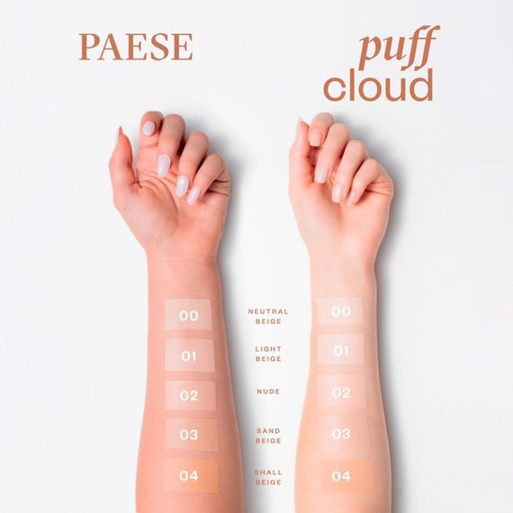 Тональный крем Paese Puff Cloud - 01N Light Beige (37 ml) | Зображення 3