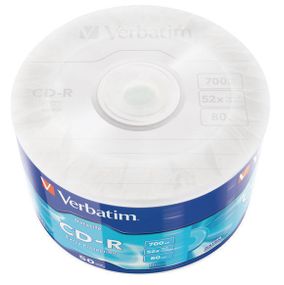Диск Verbatim CD-R 700Mb 52x Wrap 50 pcs (43787)