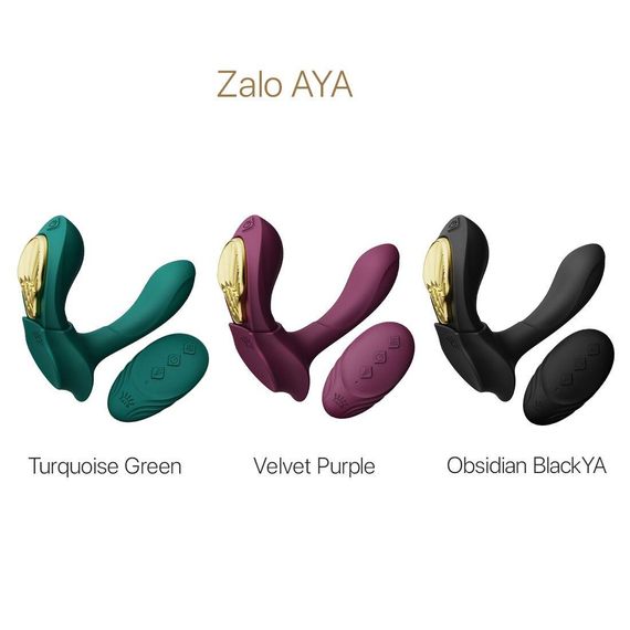 Смарт-вібратор у трусики Zalo - AYA Obsidian Black, насадка та пульт ДК | Зображення 7