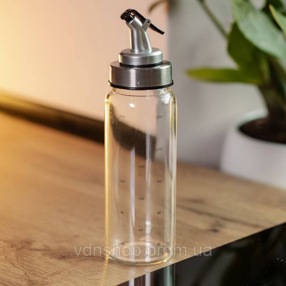 Пляшка для олії та оцту з дозатором 350 мл скляна HP-1348 | Зображення 3
