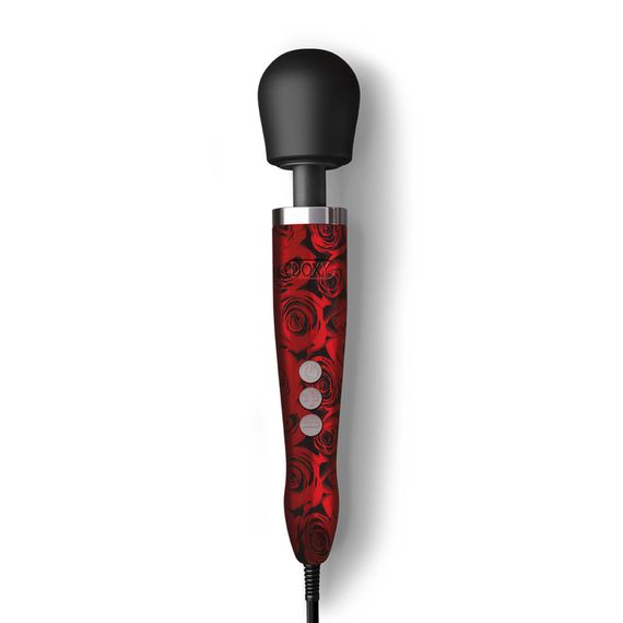 Вібромасажер DOXY Die Cast ROSE PATTERN, дуже потужний, живлення 220В, металевий корпус | Зображення 1