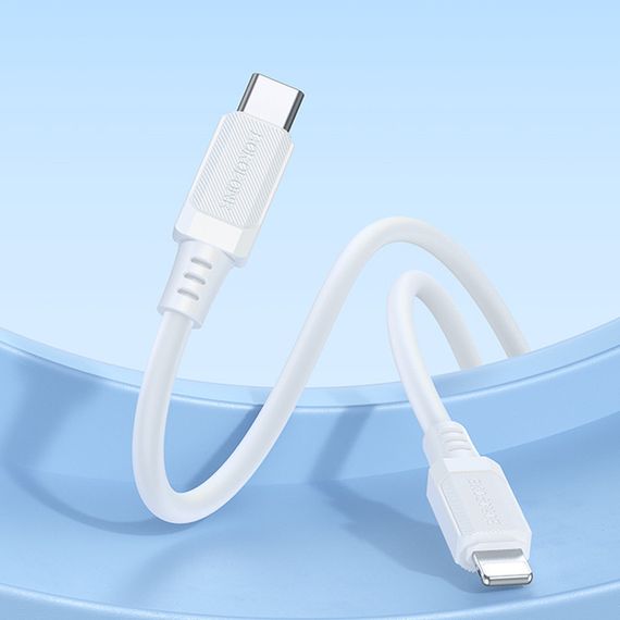 Дата кабель Borofone BX115 Lotto Type-C to Lightning 27W (1m) White | Зображення 3