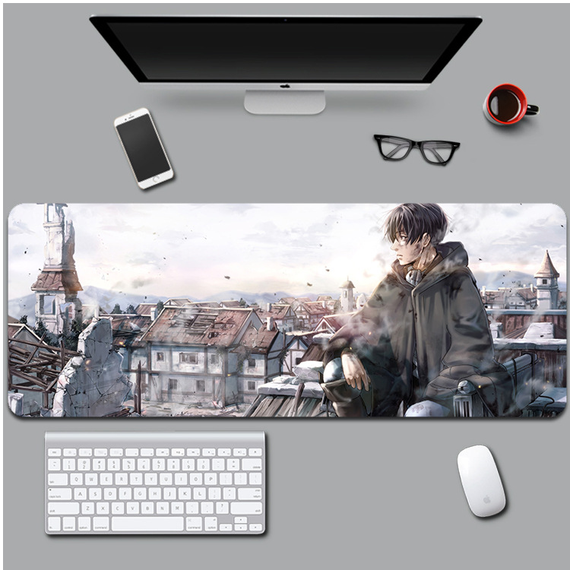 Ігрова поверхня для мишки з Аніме принтом "Атака Титанів / Attack on Titan" 800*300*3 мм 0615