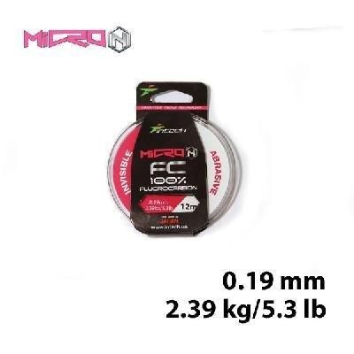 Флюорокарбон Intech Интеч Micron FC 12м 0.19mm 2.39kg / 5.3lb