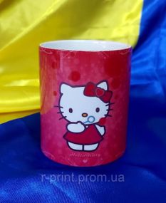 Чашка керамічна з принтом Hello Kitty 600 мл (2427-040)
