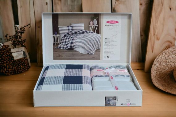 Комплект постільної білизни Kristal Ranforse 200×220 см Solar Pembe | Зображення 1