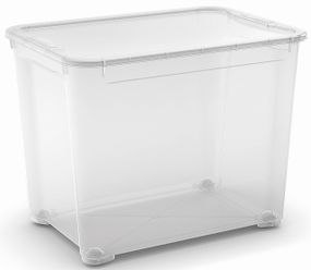 Контейнер для хранения пластиковый с крышкой Curver (Курвер) T box 70 л (00699) Прозрачный