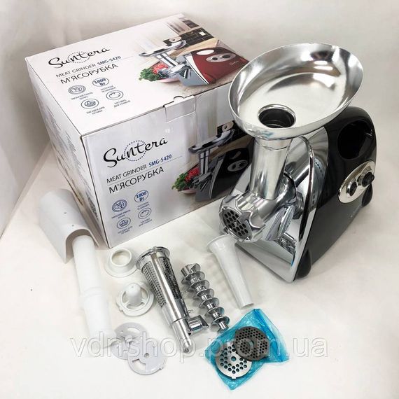 Легка у використанні м'ясорубка SMG-5420B 1800 Вт, М'ясорубка автомат 'ясорубка-соковижималка ME-25 | Зображення 7