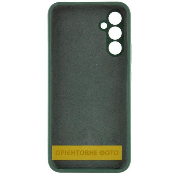 Чехол Silicone Cover Lakshmi Full Camera (AAA) для Samsung Galaxy S25 Edge Белый / White Зелений / Cyprus Green | Зображення 2