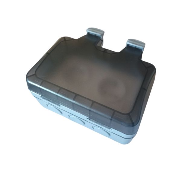 Розетка вологозахищена IP66 зовнішня подвійна SKY (MP22-G-SN) 16 А/250V | Зображення 1