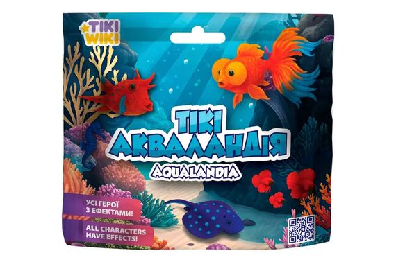 Стретч-іграшка у вигляді тварини SQ001 TIKI WIKI – ТІКІ АКВАЛАНДІЯ (у диспл.) | Зображення 1