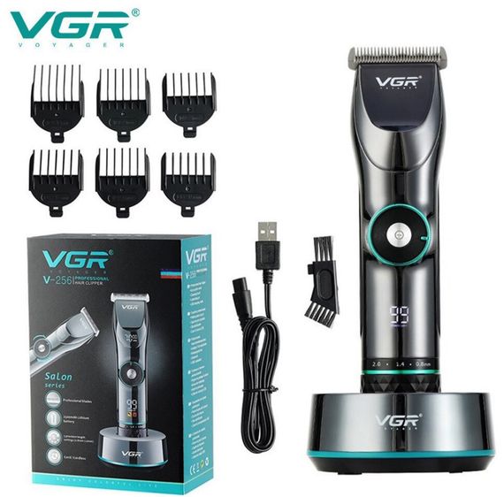 Профессиональная аккумуляторная машинка для стрижки волос VGR V-256 10 Вт