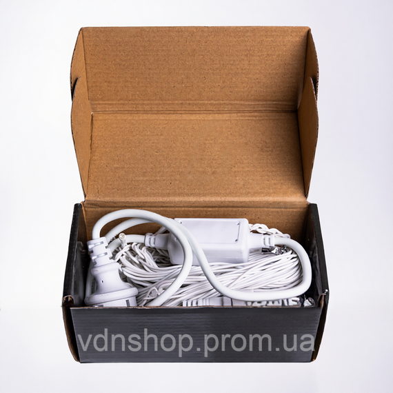 Новогодняя гирлянда уличная Бахрома 6 м 105 LED белый провод Белый 6МWW | Зображення 3