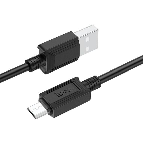 Дата кабель Hoco X73 Ferry USB to MicroUSB 2.4A (1m) Black | Зображення 3