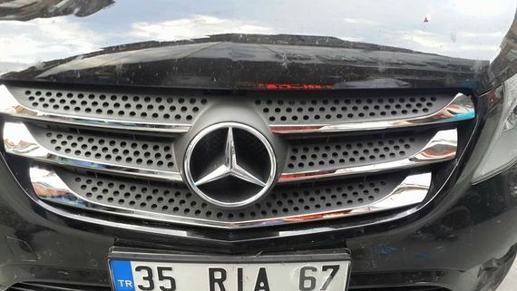 Накладки на решетку 2014-2020 (5 шт, нерж) Carmos - Турецкая сталь для Mercedes Vito / V W447 | Зображення 7