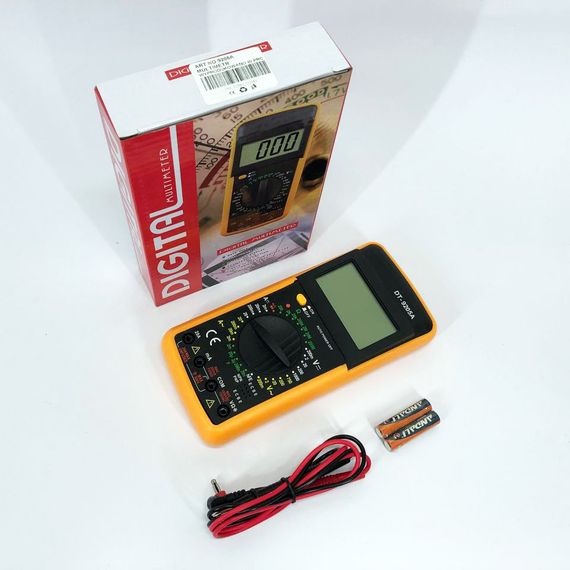 Цифровой мультиметр Digital Multimeter DT9205A, Электронный мультиметр, Мультиметр RJ-804 тестер вольтметр | Зображення 9