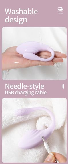Віброяйце Every Night Toys Isadora з дистанційним керуванням, лавандовий, 10 режимів вібрації Sex Aura | Зображення 6